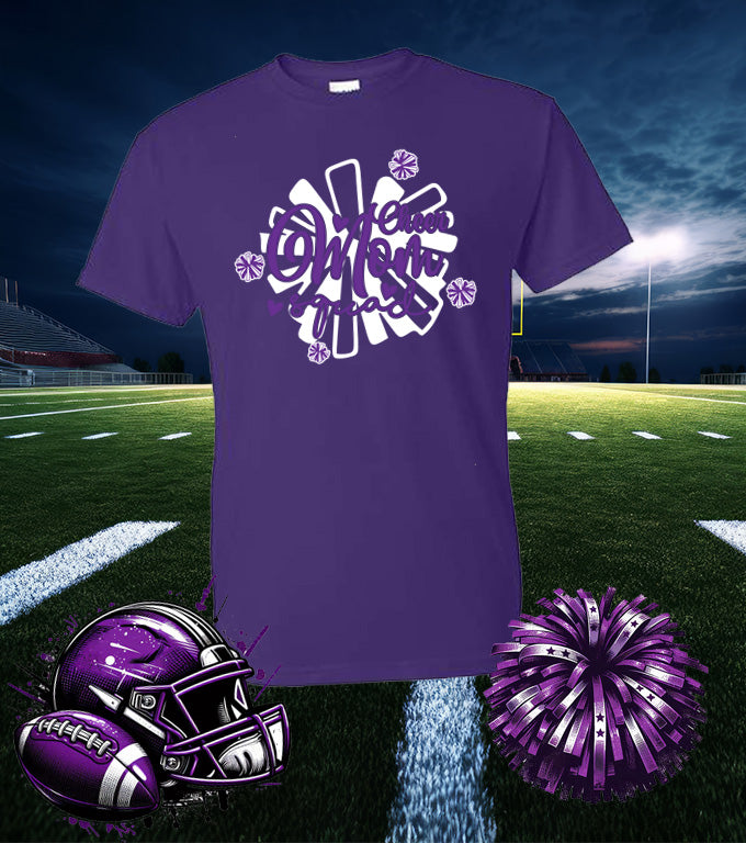 ANACORTES CHEER MOM SQUAD 50/50 TEE SHIRT