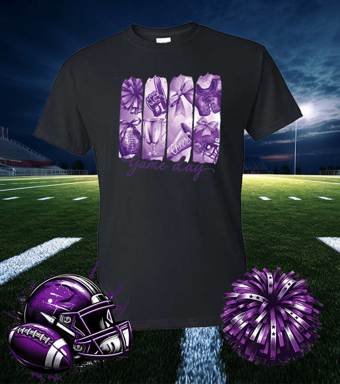 *FOOTBALL CHEER GAME DAY 50/50 TEE SHIRT