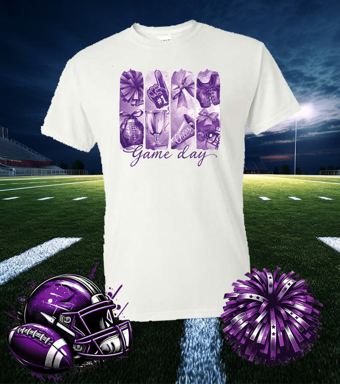 *FOOTBALL CHEER GAME DAY 50/50 TEE SHIRT