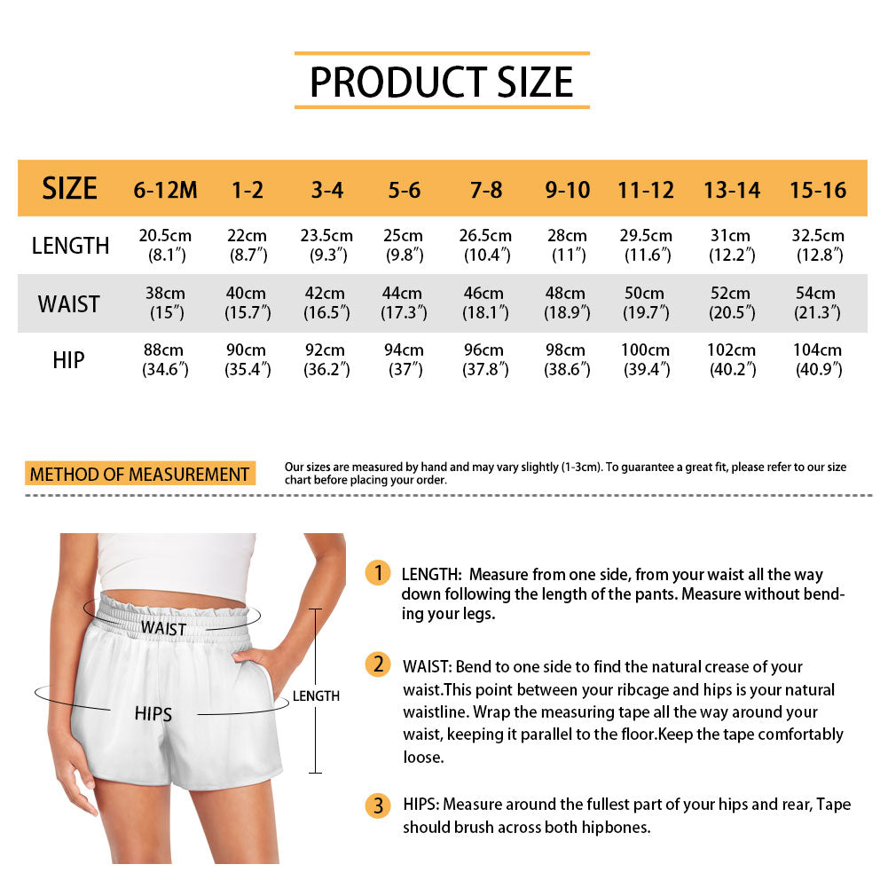 ANACORTES CHEERLEADING Children's high waist shorts