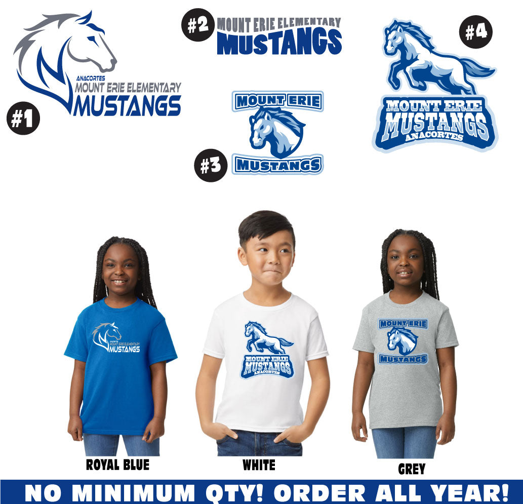 MOUNT ERIE ELEMENTARY MUSTANGS TEE SHIRT - ANACRTES