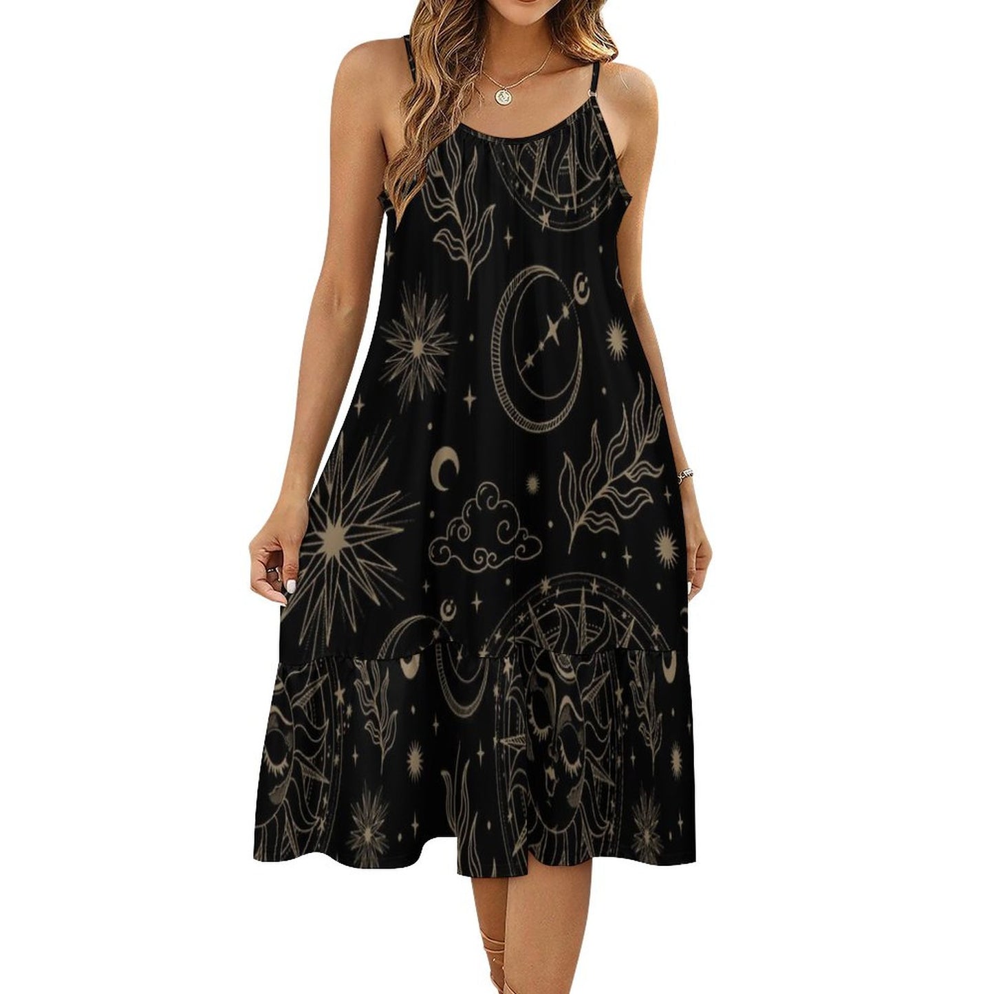 Spaghetti Strap Dress KQ (All-Over Printing)