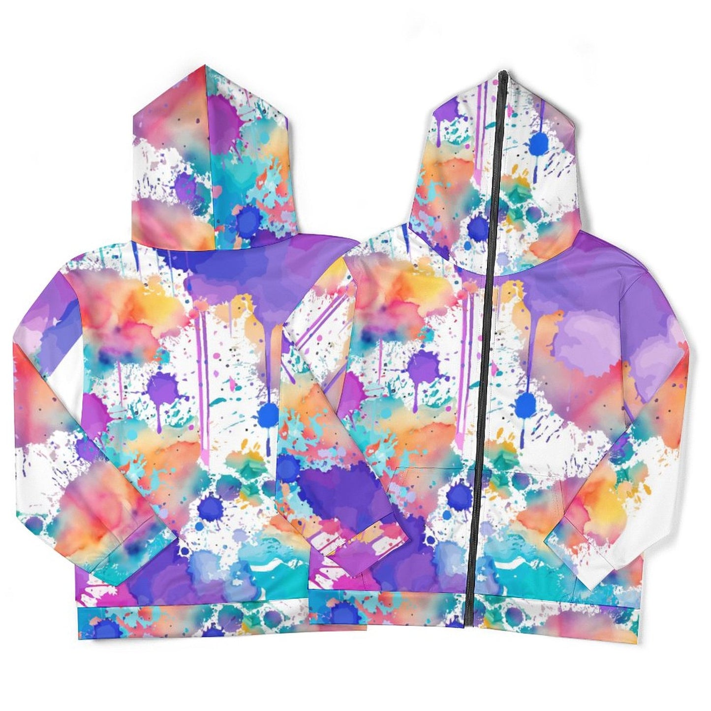 230gsm Custom Zip up Hoodie WY14 (All-Over Printing)