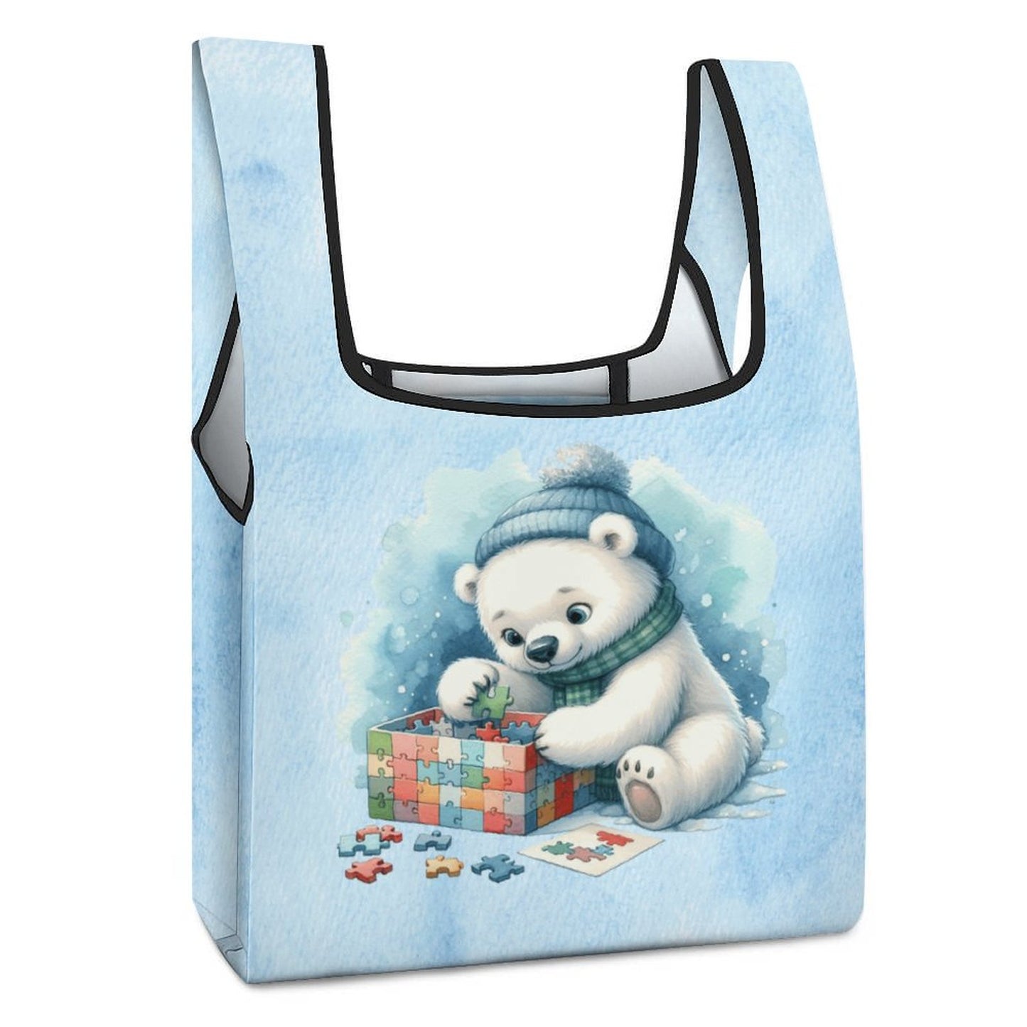 Winter Baby Bear Eco-Friendly Grocery Bags