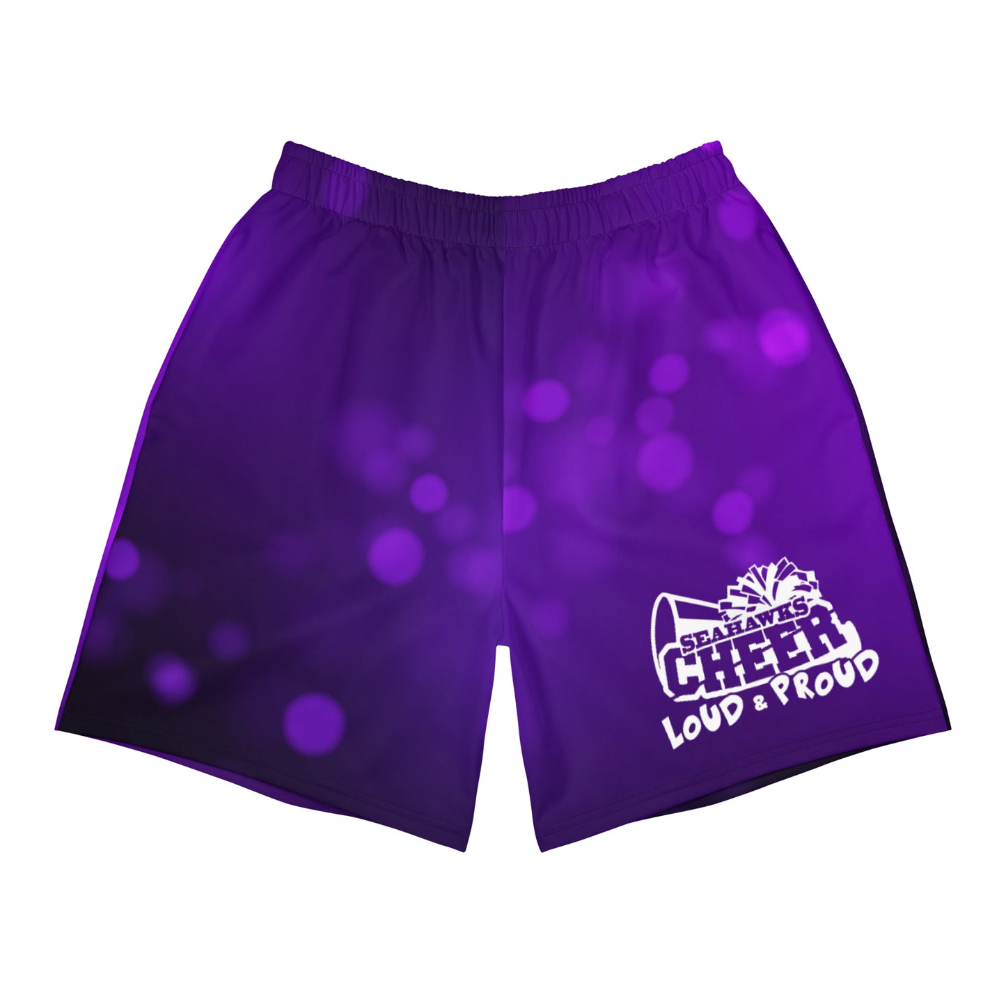 *ADULT SEAHAWKS CHEER Unisex Athletic Long Shorts