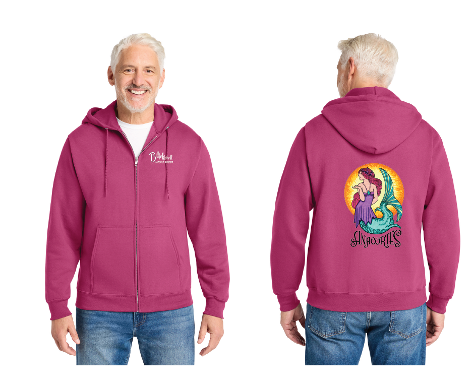 ZIP UP HOODIE- Bill Mitchell - Anacortes Mermaid, Limited Edition