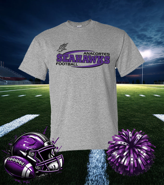 * ANACORTES SEAHAWKS YOUTH FOOTBALL - 50/50 TEE SHIRT