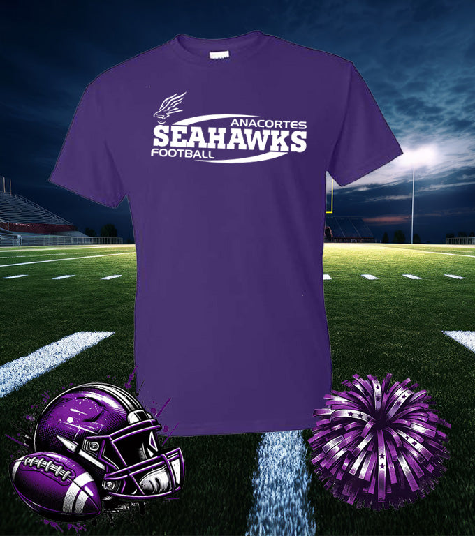 * ANACORTES SEAHAWKS YOUTH FOOTBALL - 50/50 TEE SHIRT