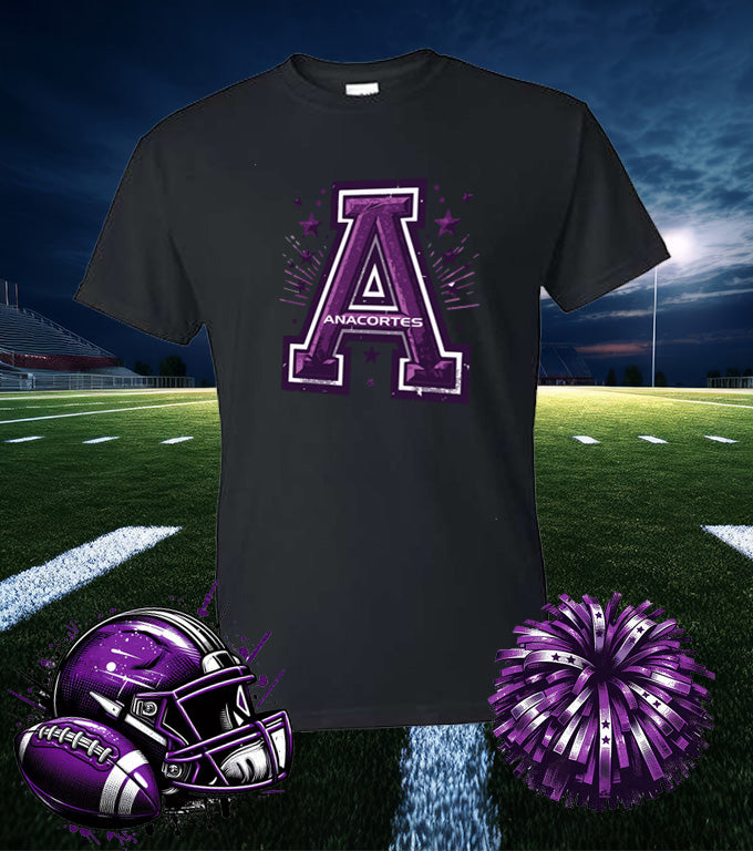 ANACORTES CHEER "A" SPIRIT - 50/50 TEE SHIRT