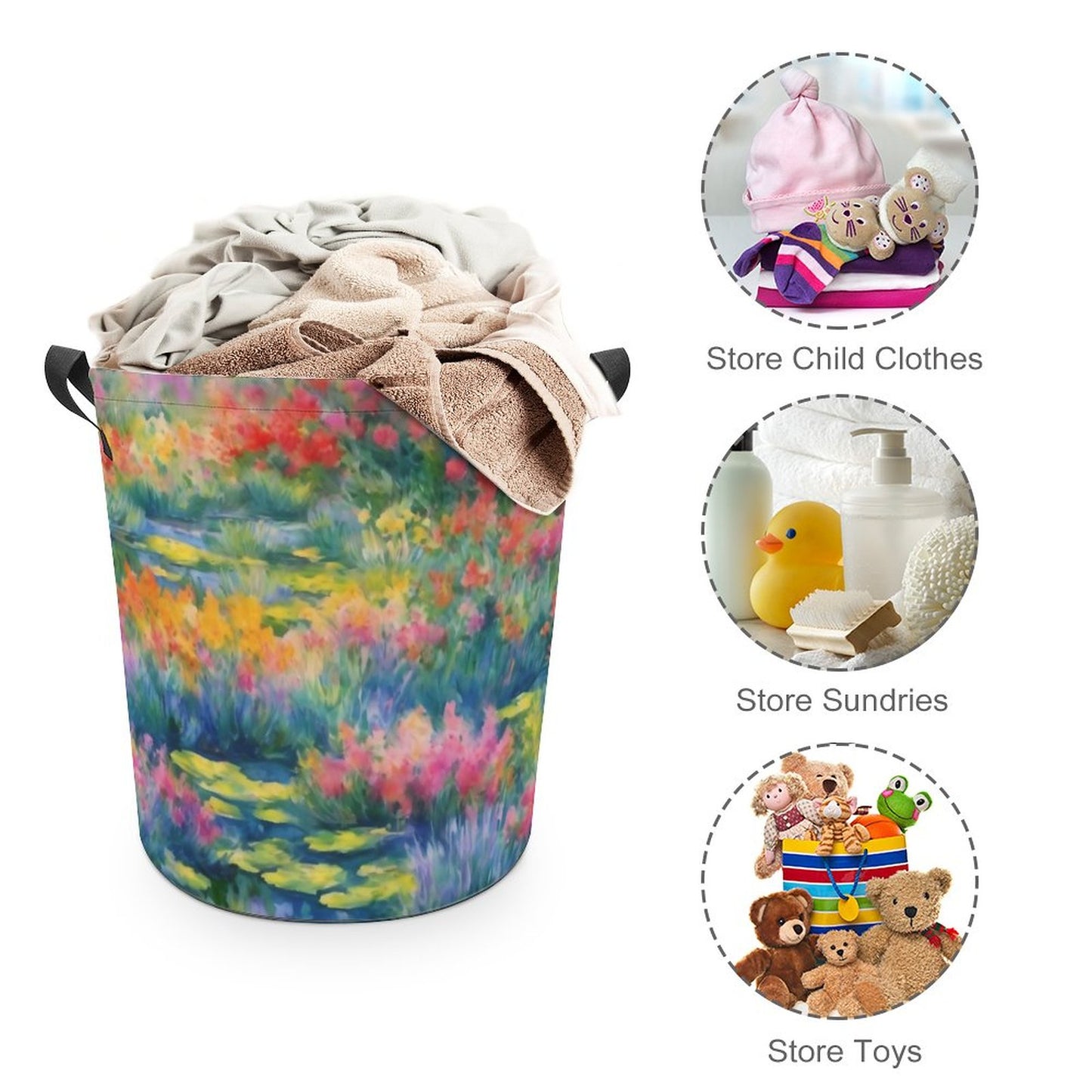 WILDFLOWER POND Collapsible Basket