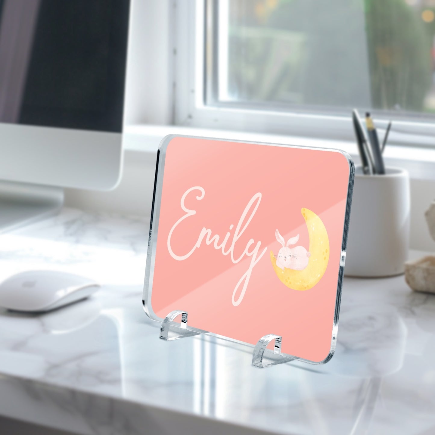 1063. Acrylic Plaque with Stand - Rectangle