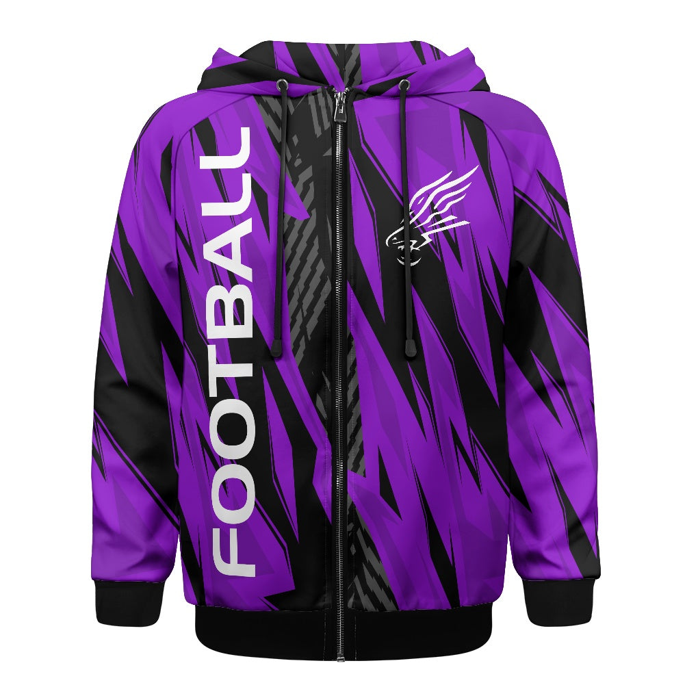 ANACORTES FOOTBALL Men's Hooded Zipper Sweatshirt