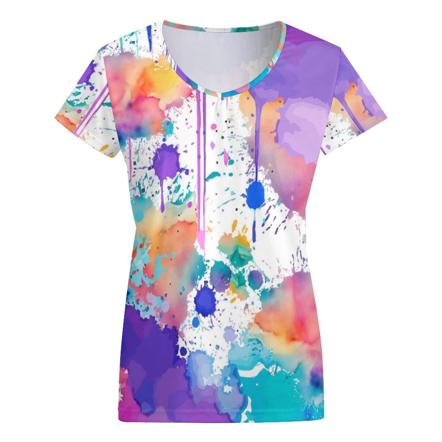 V-neck Short Sleeve T-Shirt VT (All-Over Printing)