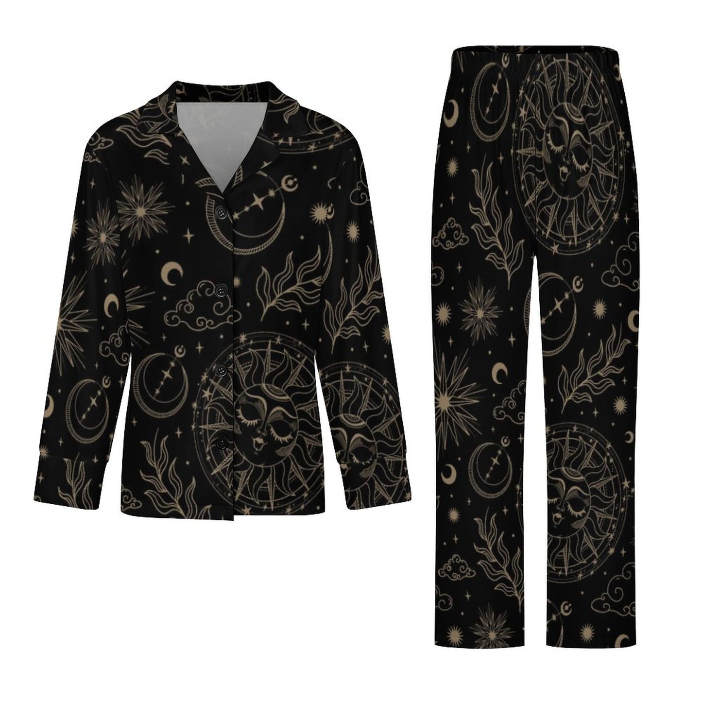 V-Neck Women Night Wear Suit DTZ (All-Over Printing)