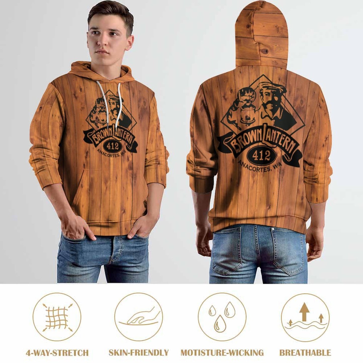 280gsm Custom Hoodie No Minimum with Double-layer Cap