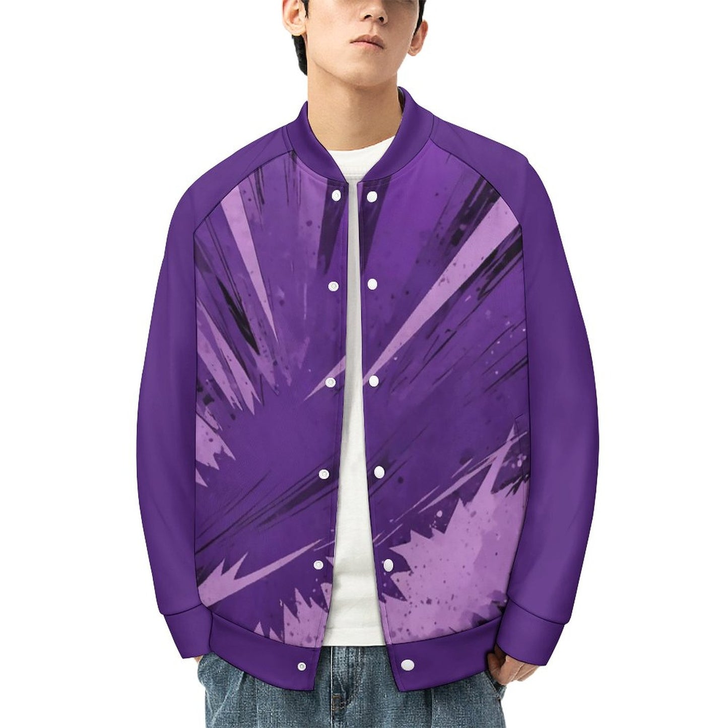 Men's Baseball Jacket (All-Over Printing)