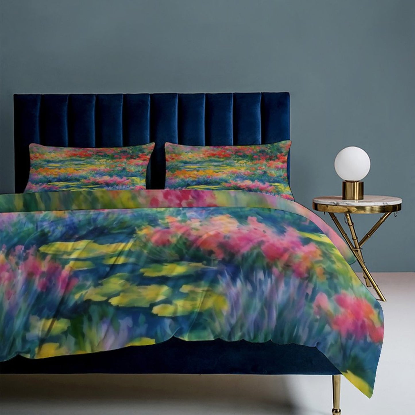 WILDFLOWER POND 3-Piece Bedding Set-90"x90"