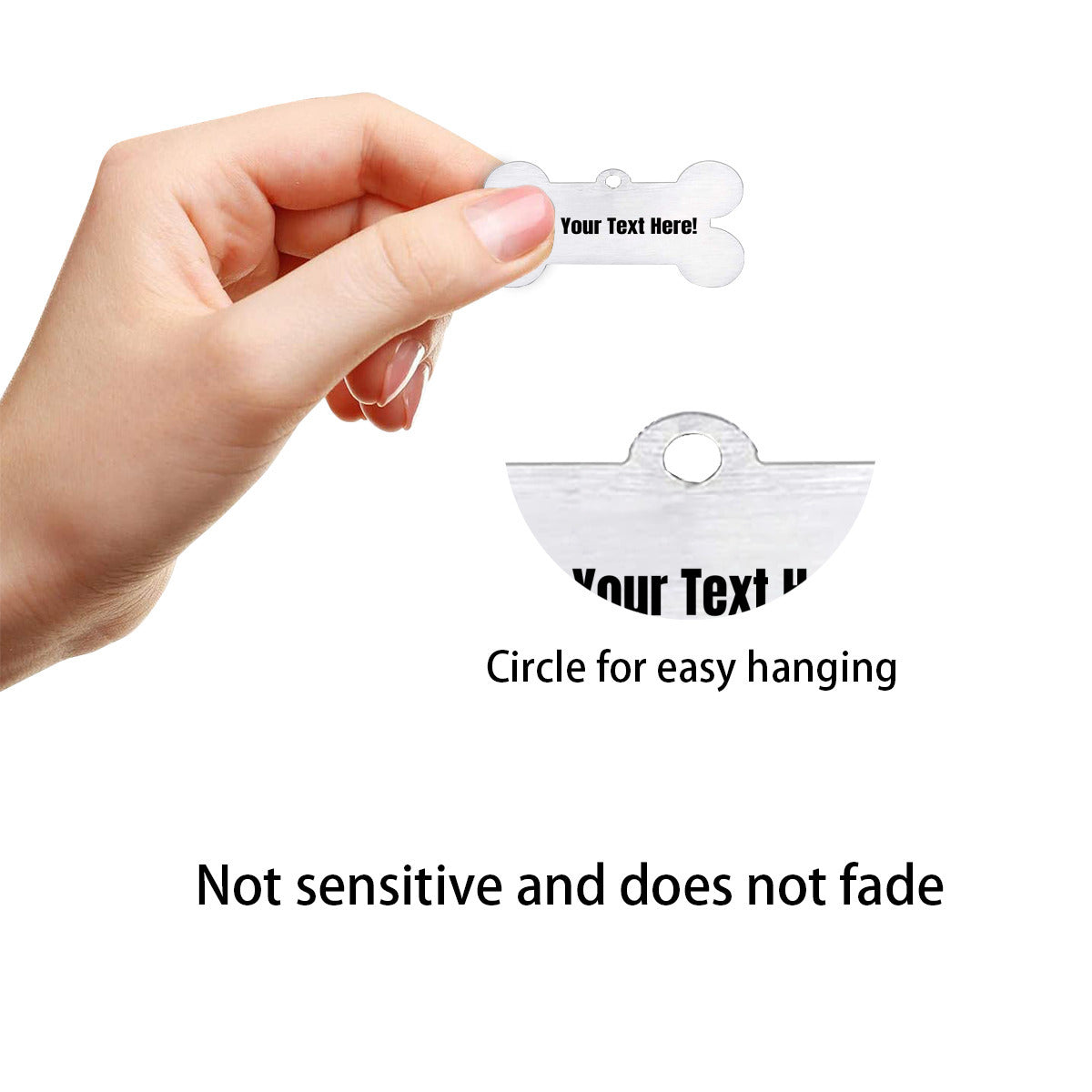 Stainless steel (double-sided printing) dog tag