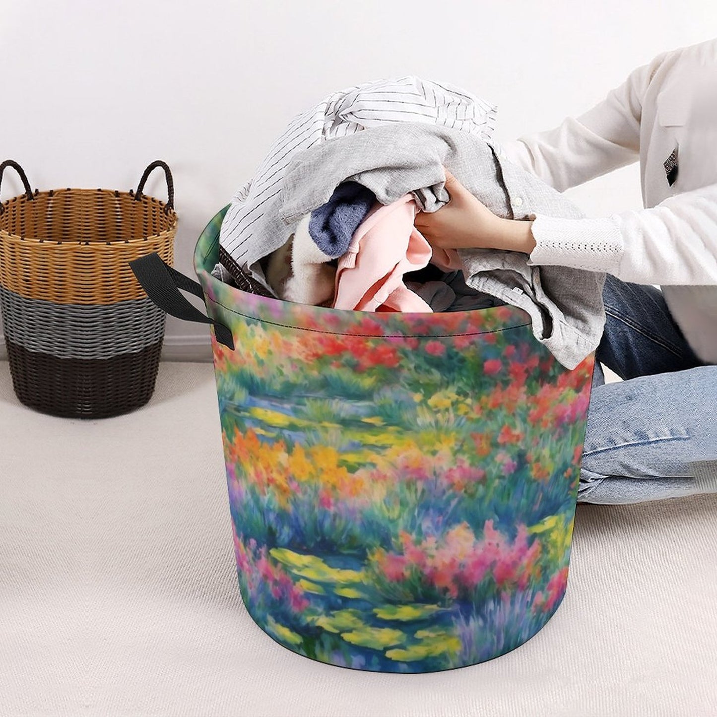 WILDFLOWER POND Collapsible Basket