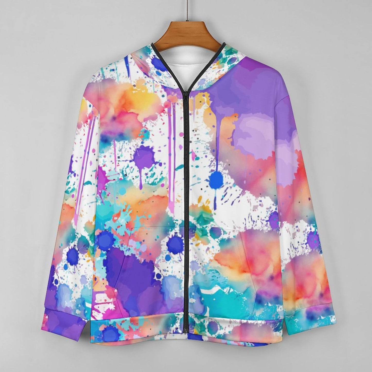 230gsm Custom Zip up Hoodie WY14 (All-Over Printing)
