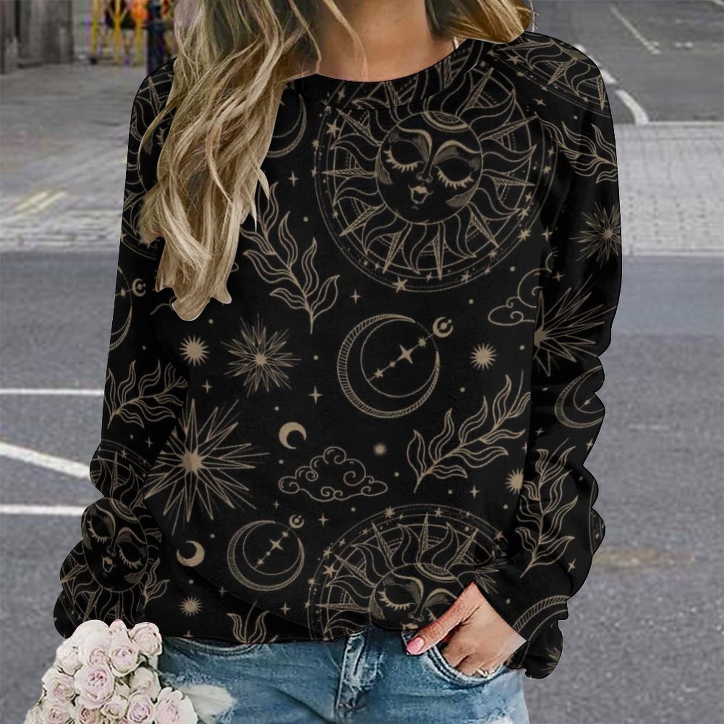 280gsm Custom Sweatshirt Designs Raglan Style RHDEC2 (All-Over Printing)