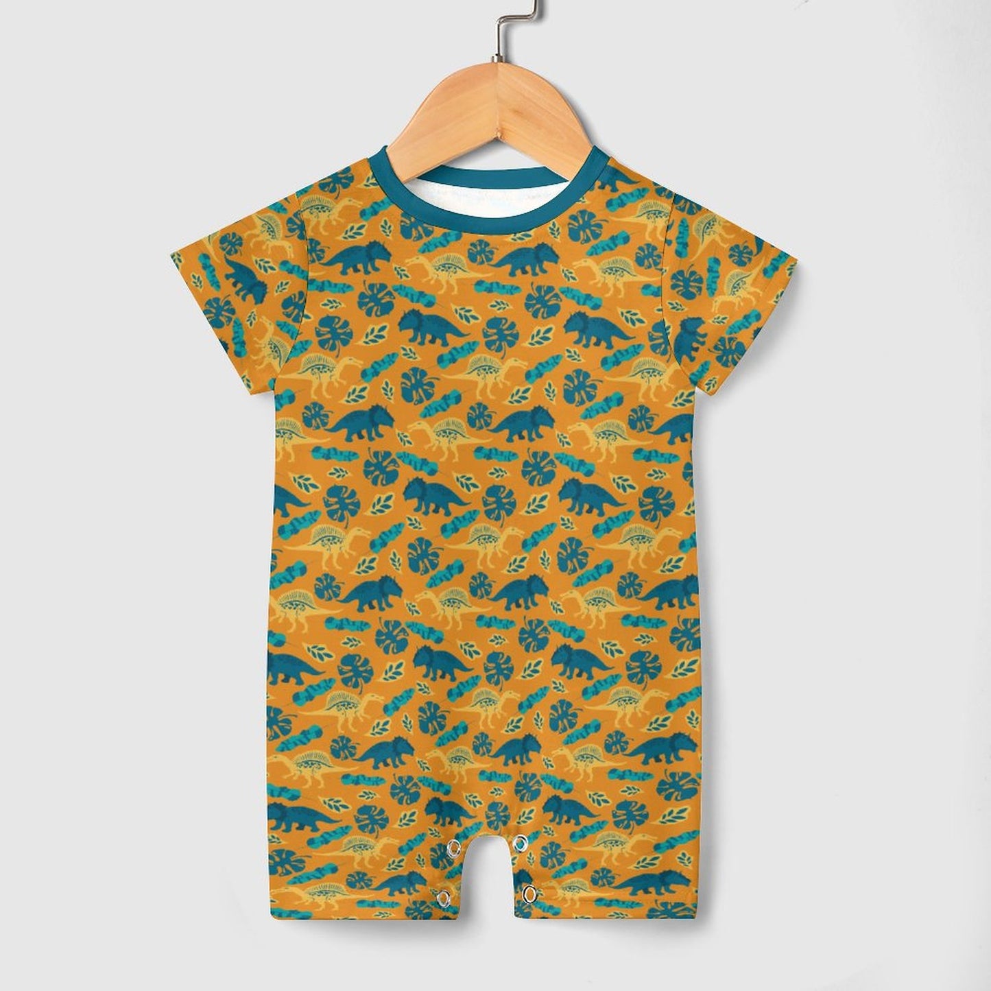 180gsm Faux Cotton Short Sleeve Baby Bodysuit Romper PLR (All-Over Printing)