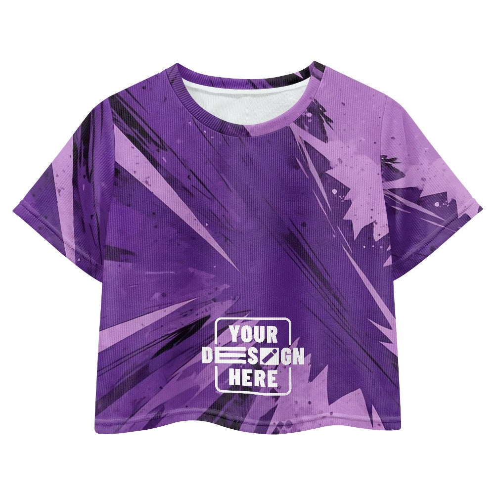 Girls exposed navel T -shirt