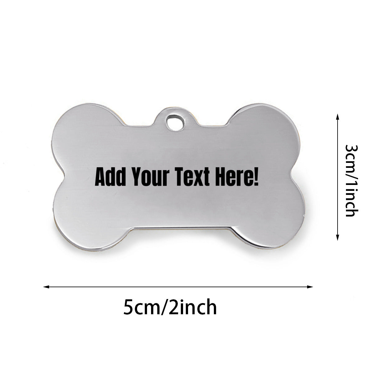 Stainless steel (double-sided printing) dog tag