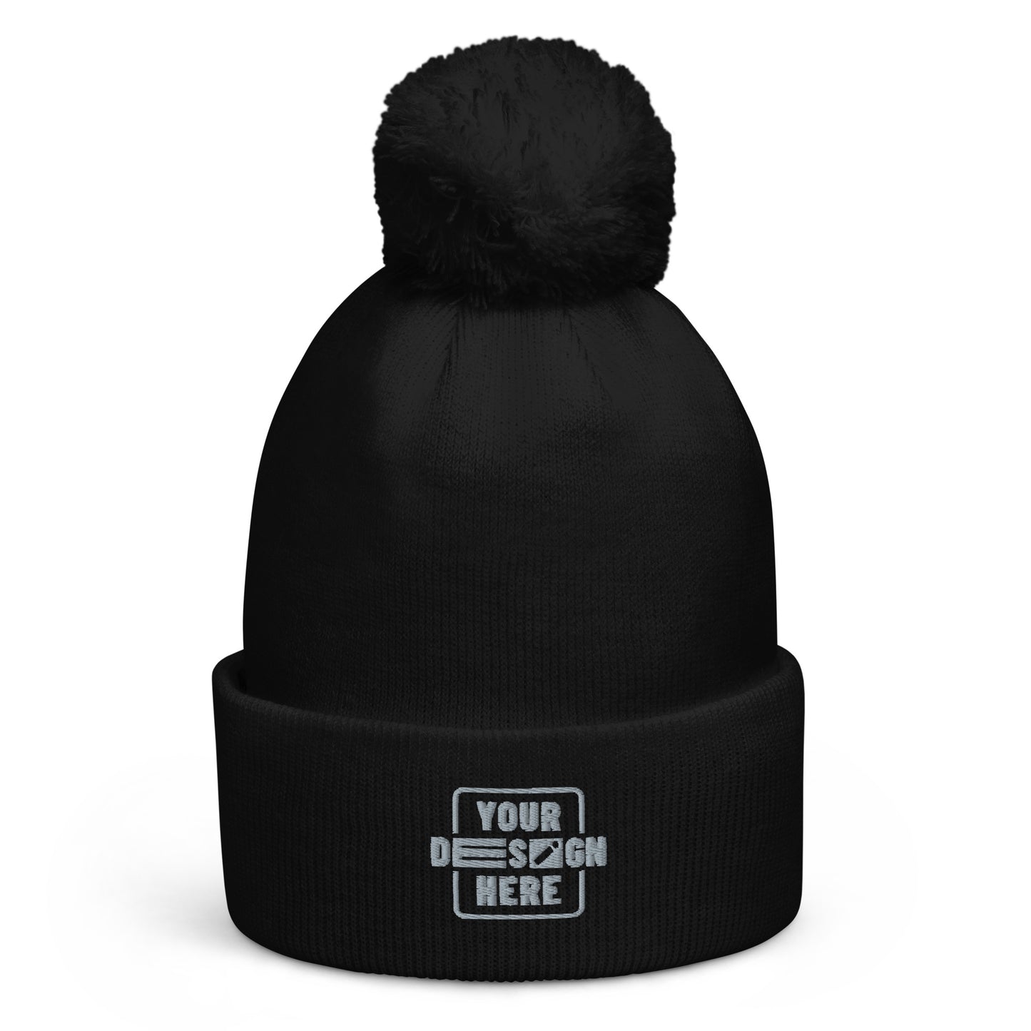 CATALOG EMBROIDERED Pom pom beanie