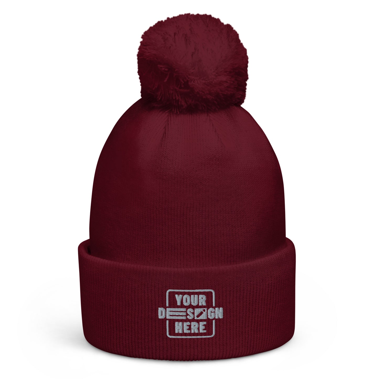 CATALOG EMBROIDERED Pom pom beanie