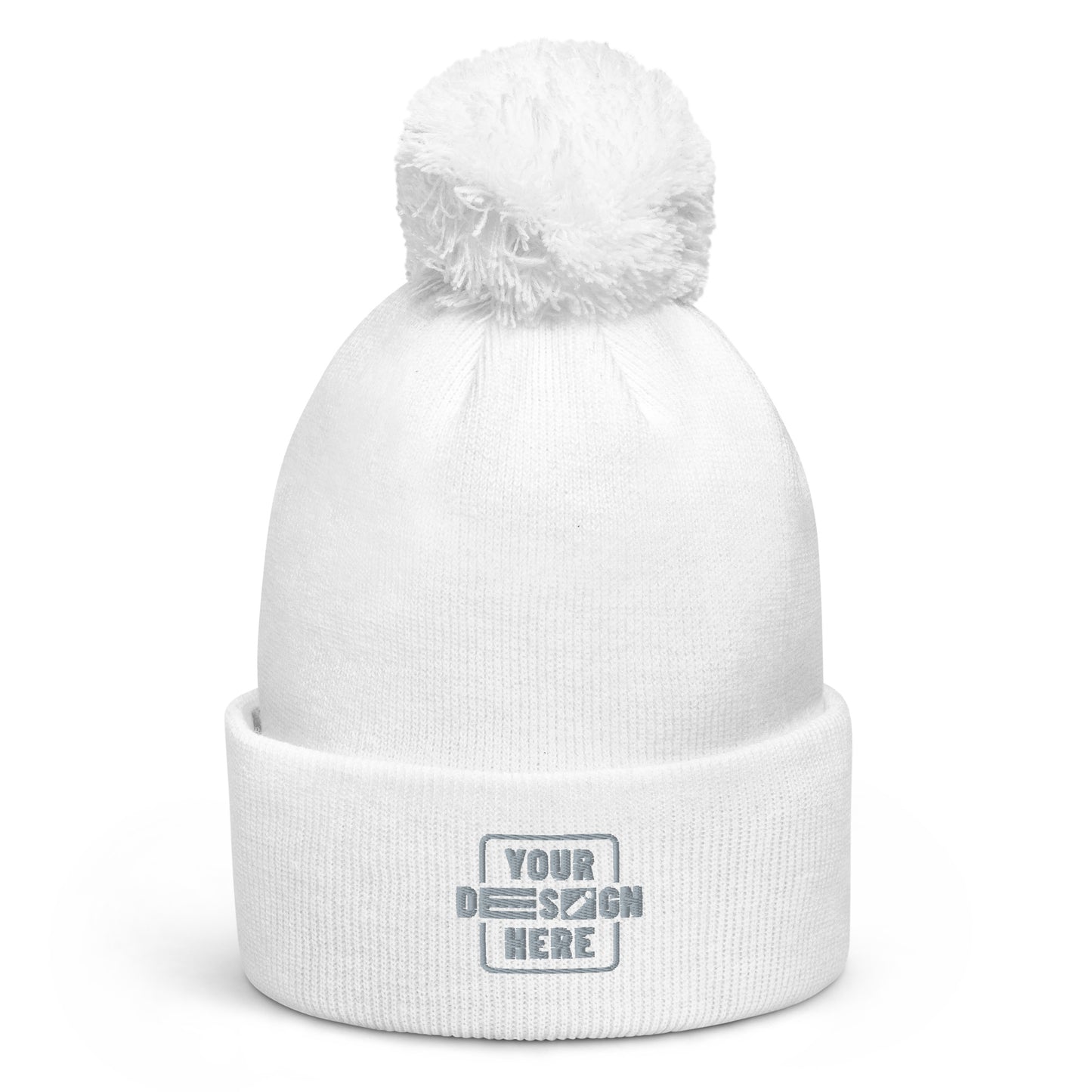 CATALOG EMBROIDERED Pom pom beanie