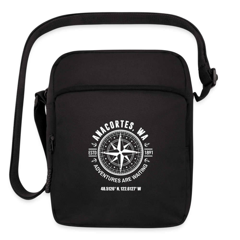 ANACORTES COMPASS Upright Crossbody Bag - black