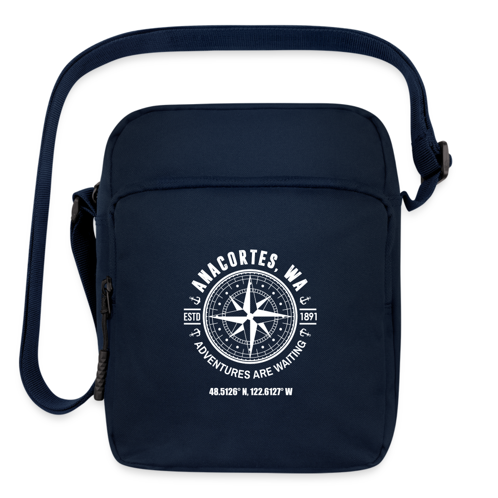 ANACORTES COMPASS Upright Crossbody Bag - navy