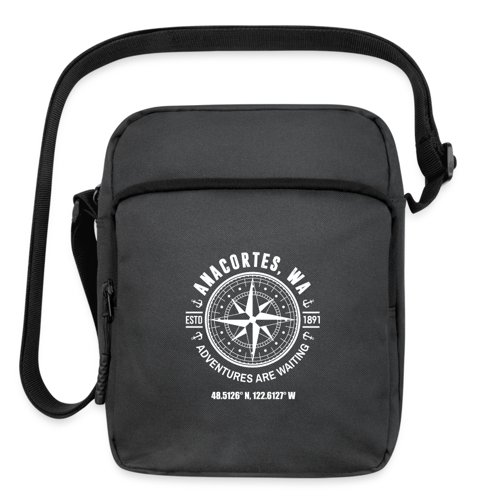ANACORTES COMPASS Upright Crossbody Bag - charcoal grey