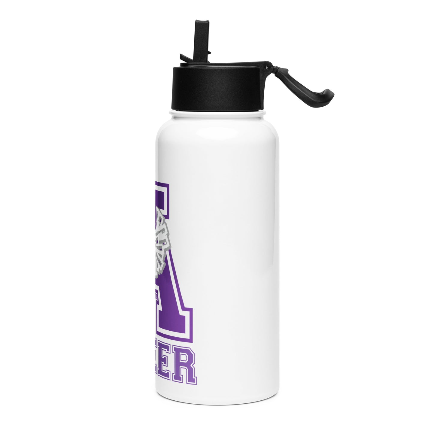 SEAHAWKS CHEER Stainless steel water bottle with a straw lid