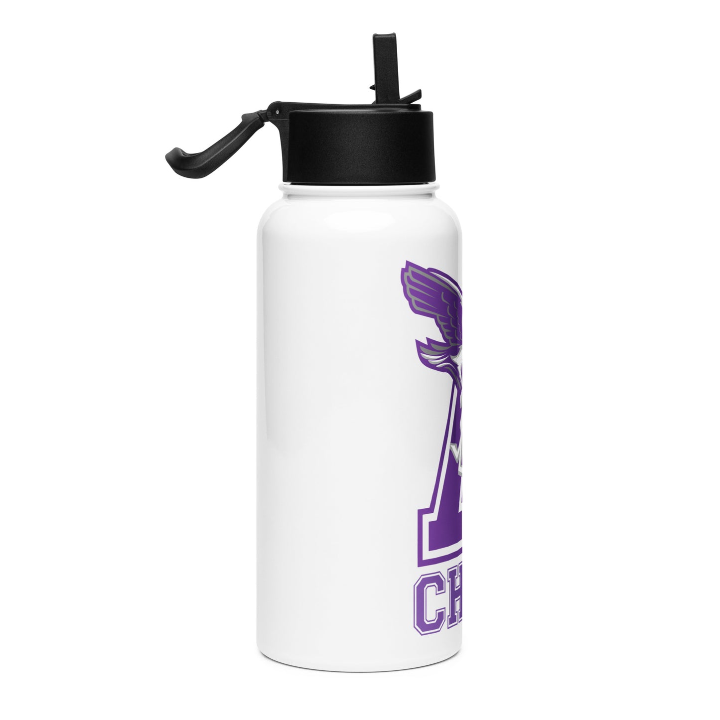 SEAHAWKS CHEER Stainless steel water bottle with a straw lid