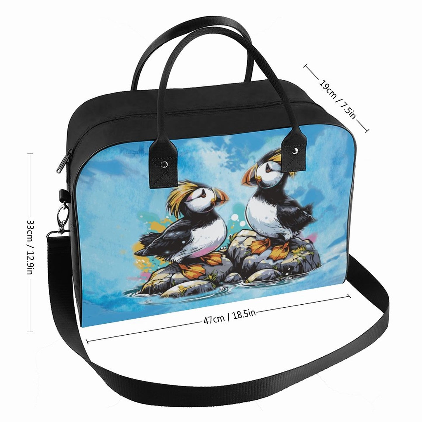 Fun TUFTED PUFFIN Travel Bag