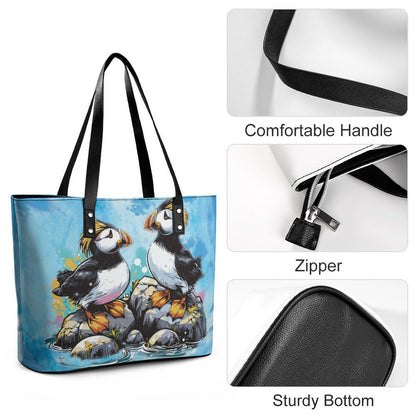 Fun TUFTED PUFFIN  Tote Bag