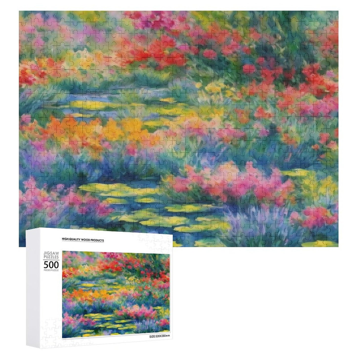 WILDFLOWER POND Wooden Picture Puzzle