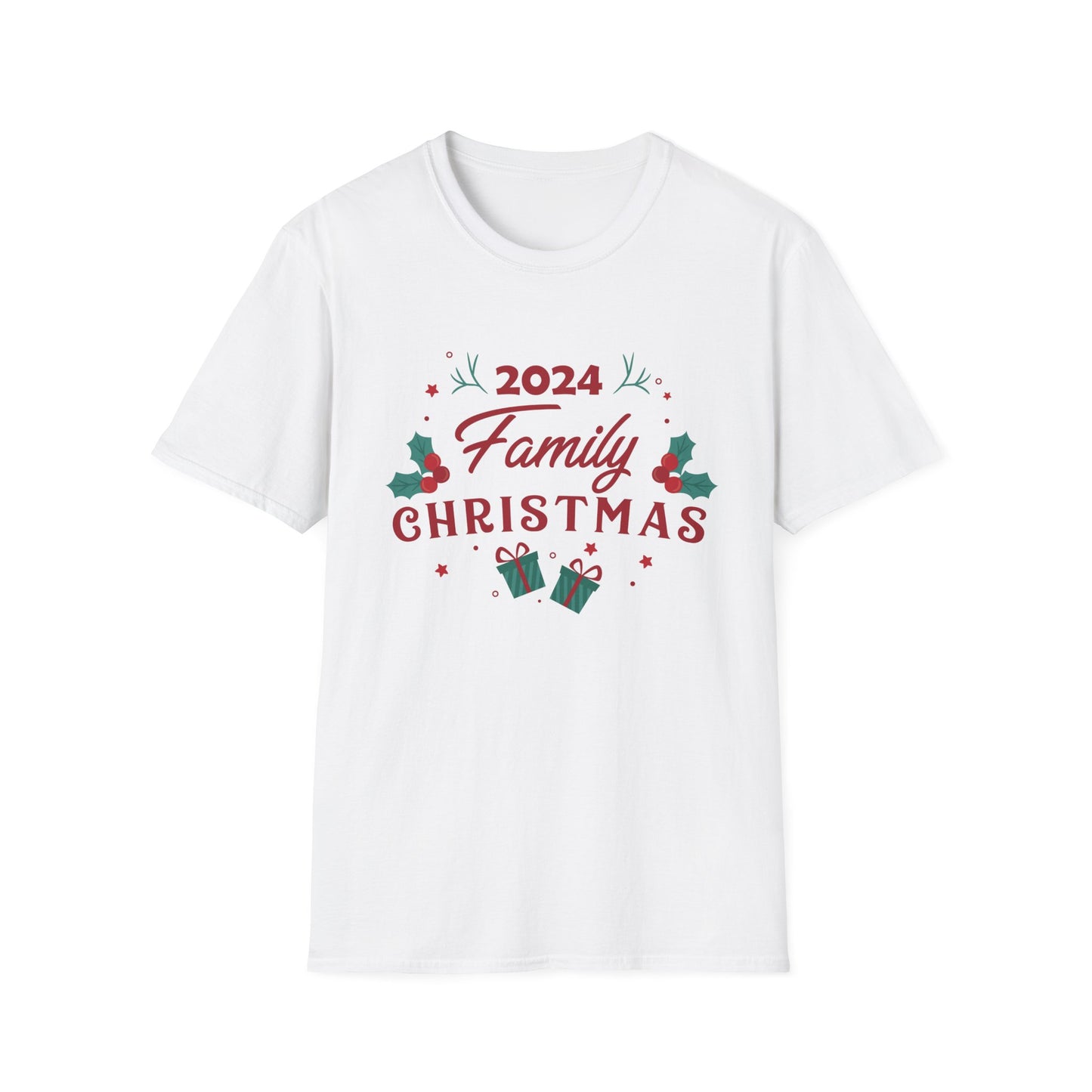 FAMILY CHRISTMAS 2024  HOLLY Unisex Softstyle T-Shirt