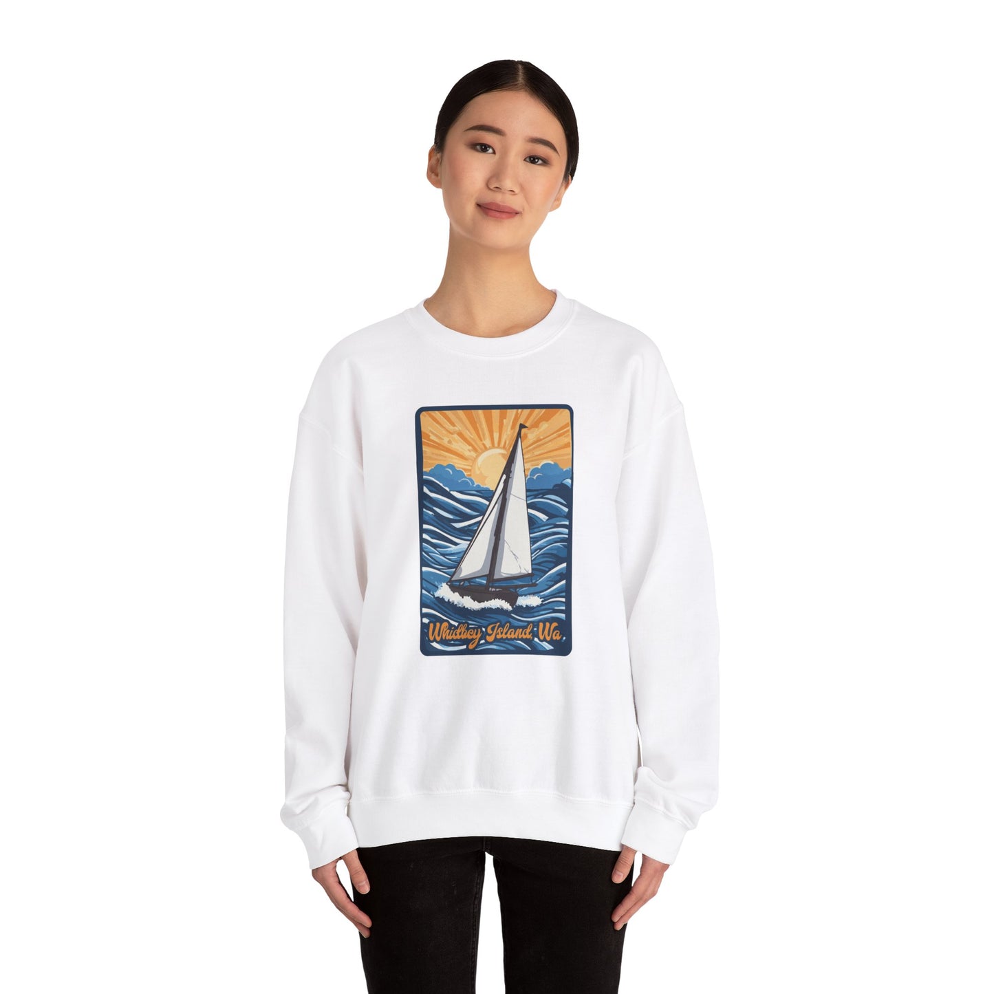 WHIDBEY ISLAND WA   Unisex Heavy Blend™ Crewneck Sweatshirt