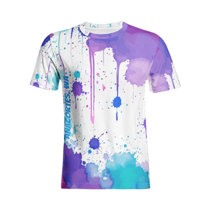 ANACORTES ART SPLASH Unisex All-Over Print Cotton T-shirts