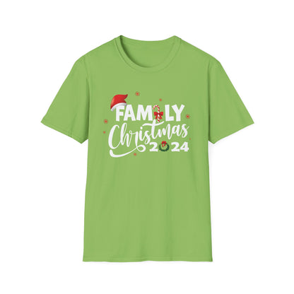 FAMILY CHRISTMAS 2024 JOLLY Unisex Softstyle T-Shirt