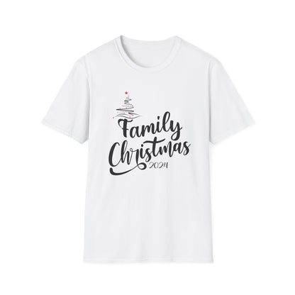 FAMILY CHRISTMAS 2024  TREE  Unisex Softstyle T-Shirt