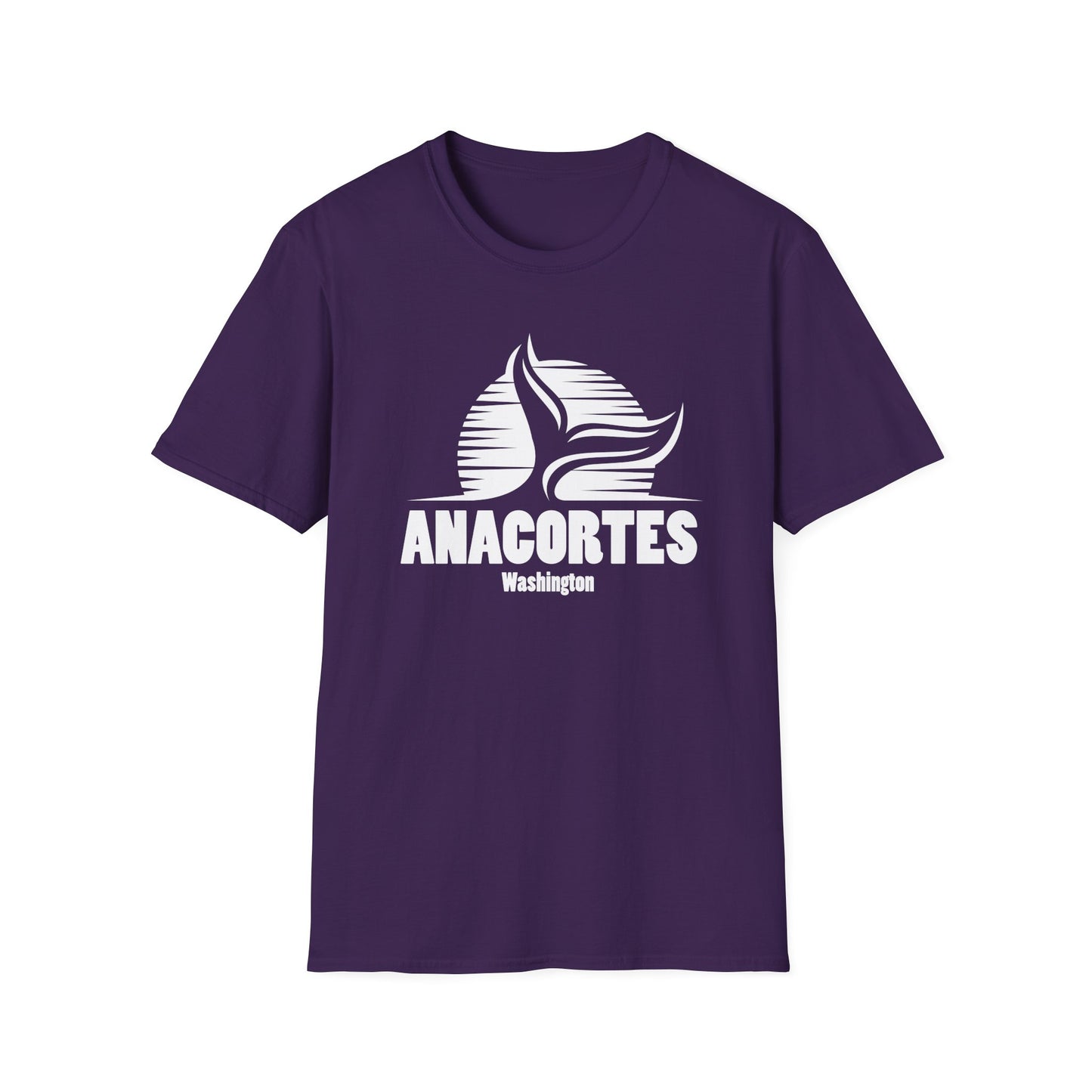 Whale Tail  - Anacortes Unisex Softstyle T-Shirt