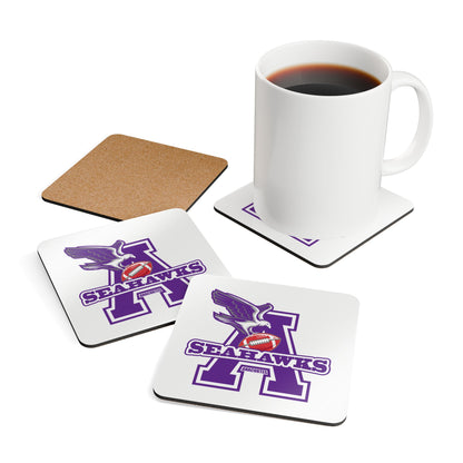 ANACORTES SEAHAWKS Corkwood Coaster Set