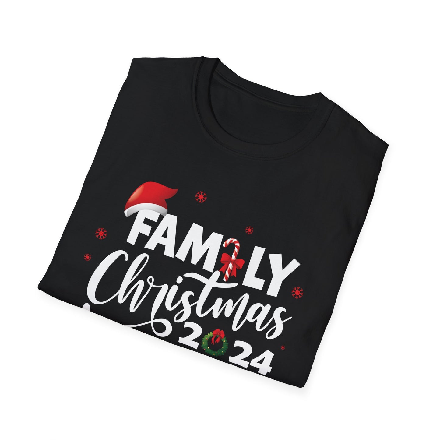 FAMILY CHRISTMAS 2024 JOLLY Unisex Softstyle T-Shirt