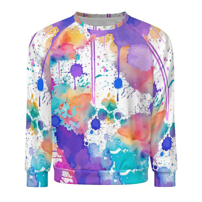 280gsm Men's Crewneck Sweatshirt Raglan A27H (All-Over Printing)