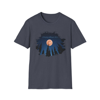 Whidbey Island Moon Night Unisex Softstyle T-Shirt
