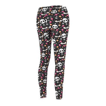 Cute Candy Skulls Leggings